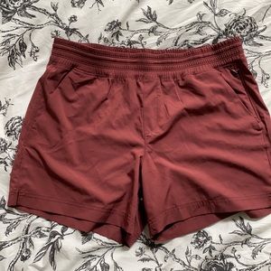Old Navy active shorts. Burgundy/wine. Size M